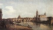 BELLOTTO, Bernardo View of Dresden from the Right Bank of the Elbe with the Augustus Bridge Norge oil painting reproduction